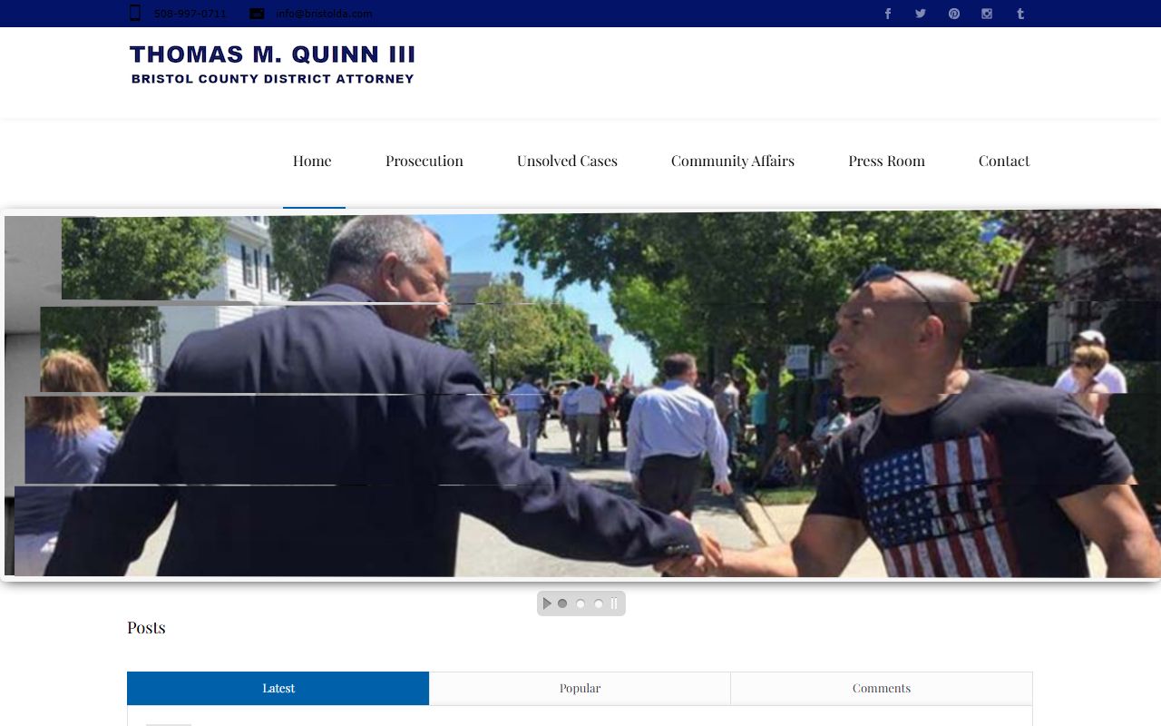 Bristol County DA website for sex offender registry and prosecution resources