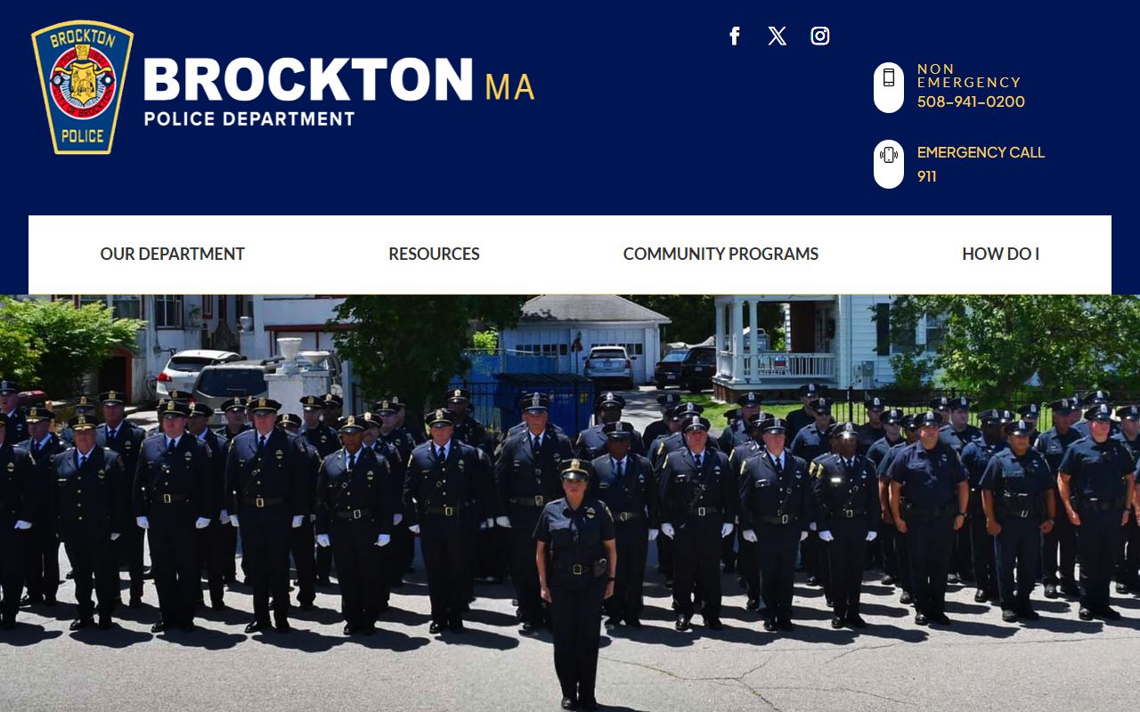 Brockton Police Department website for Plymouth County sex offender registry